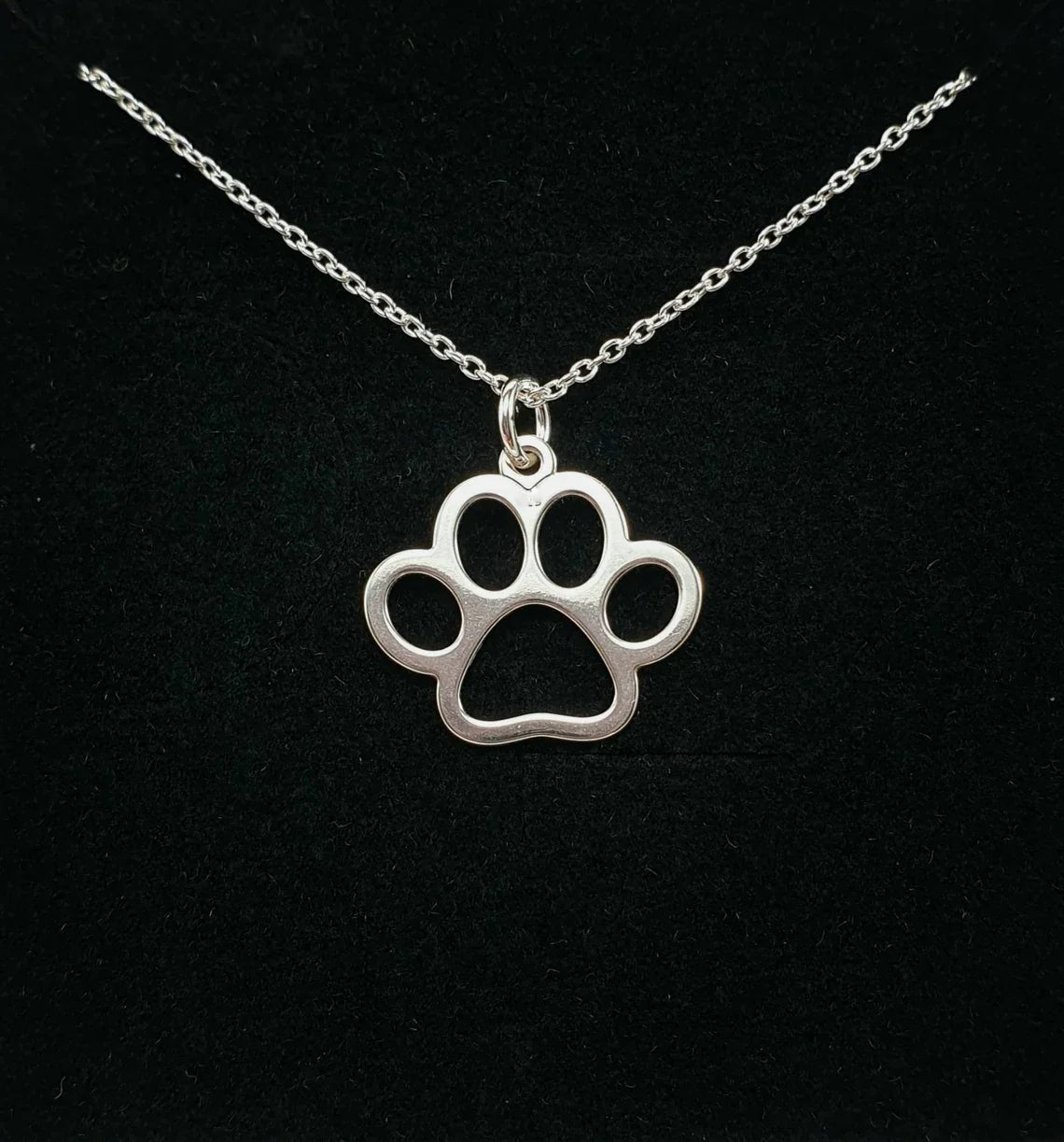 Paw Print Pendant Necklace