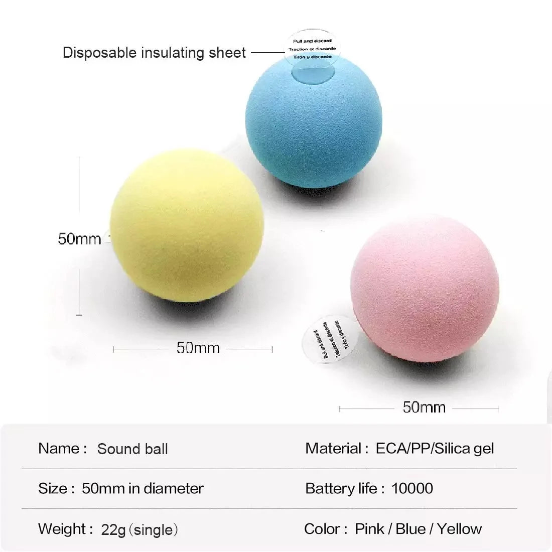 Interactive Sound Ball for Cats