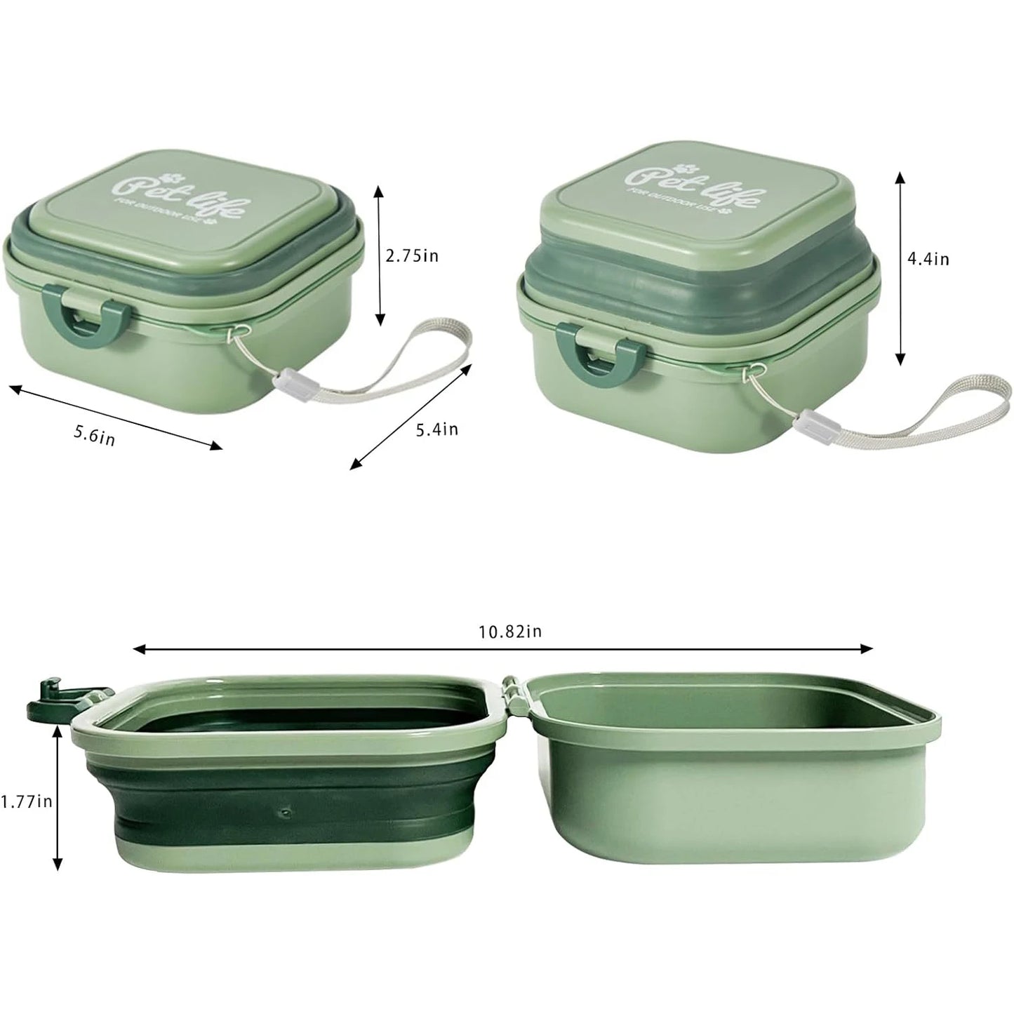 2-in-1 Portable Pet Bowl