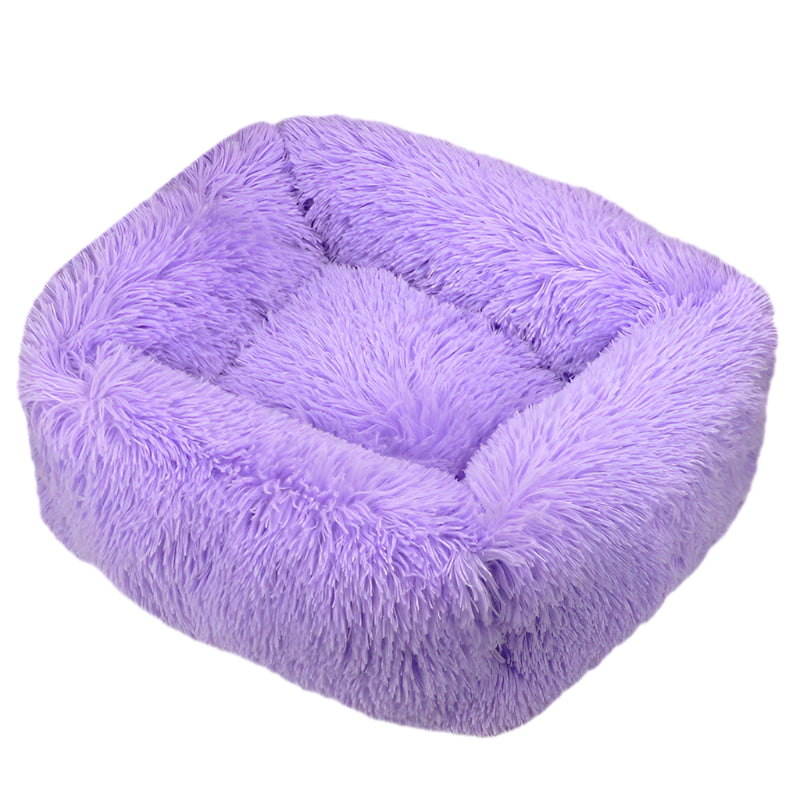 Luxurious Plush Bed - Machine Washable Pet Sofa for Dogs & Cats
