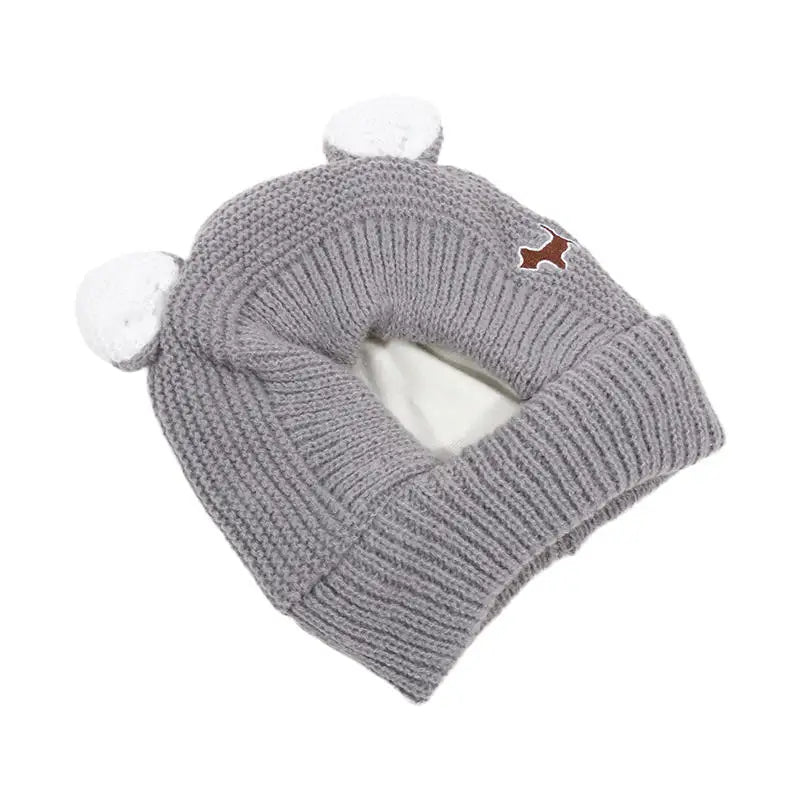 Cosy Dog Ear Protection Hat - Winter Knit Earmuffs & Anxiety Relief