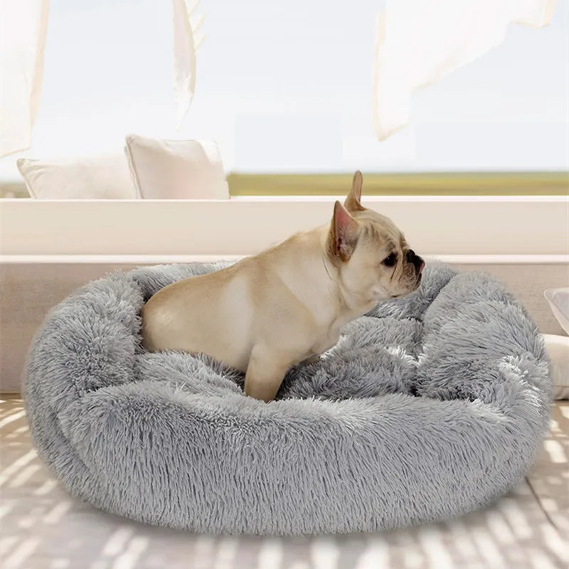 Luxurious Plush Bed - Machine Washable Pet Sofa for Dogs & Cats