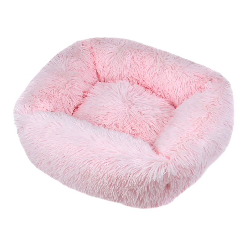Luxurious Plush Bed - Machine Washable Pet Sofa for Dogs & Cats