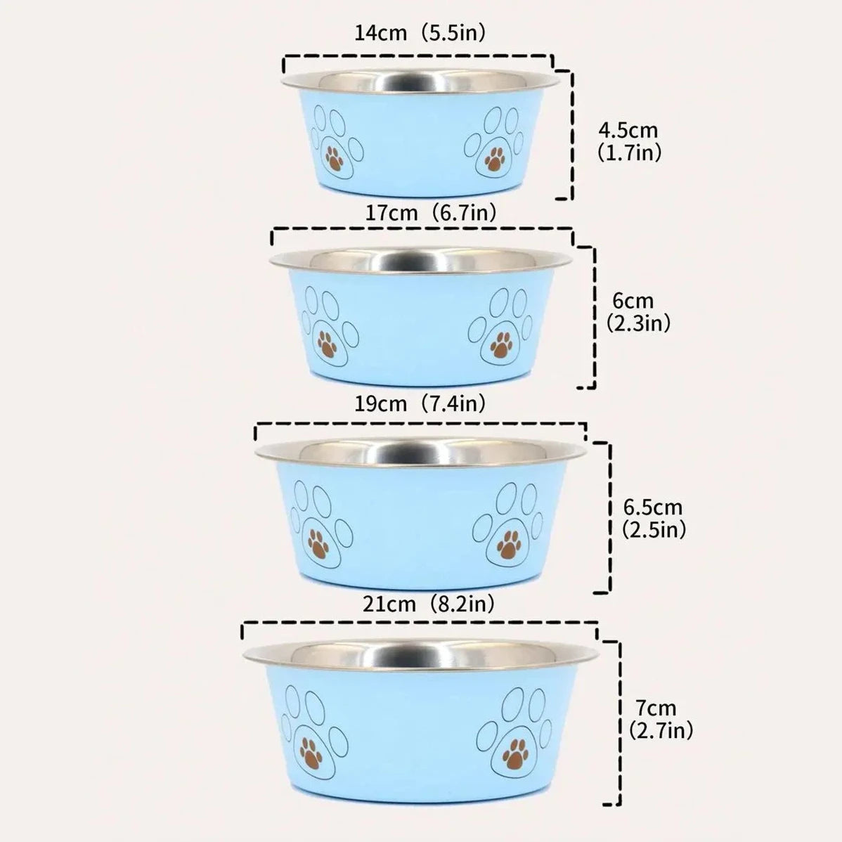 Paw Print Bowls