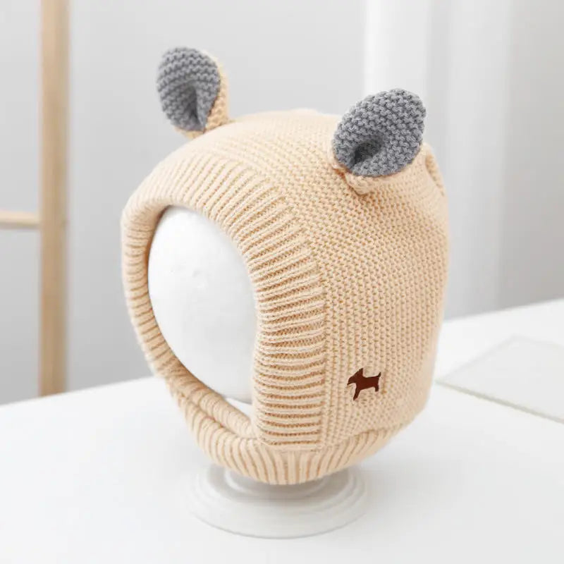 Cosy Dog Ear Protection Hat - Winter Knit Earmuffs & Anxiety Relief