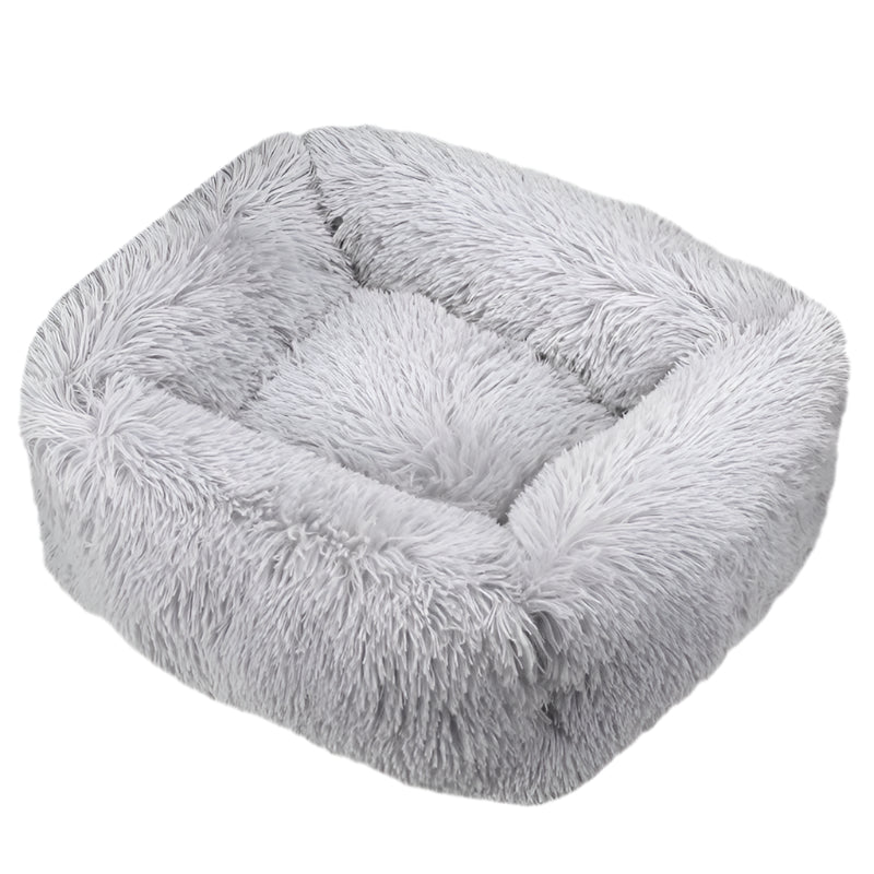 Luxurious Plush Bed - Machine Washable Pet Sofa for Dogs & Cats