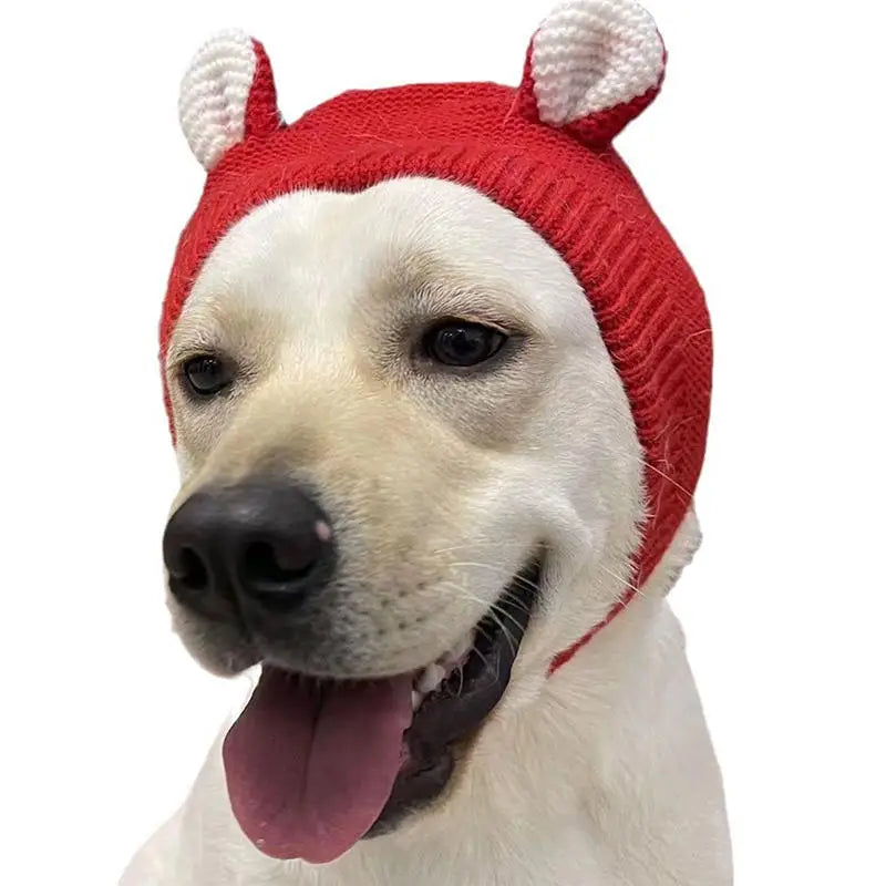 Cosy Dog Ear Protection Hat - Winter Knit Earmuffs & Anxiety Relief