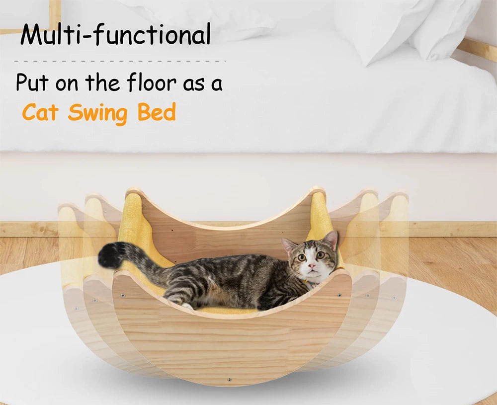 Innovative Moon-Shaped Cat Wall Shelves: Elevate Your Feline's Living Space