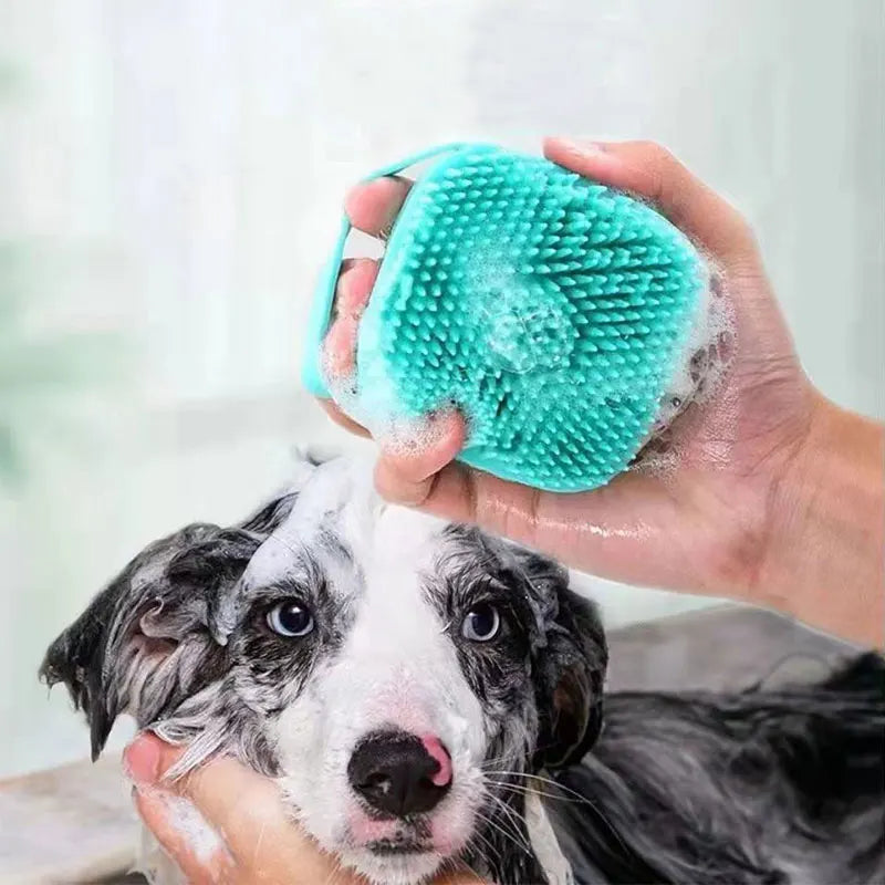 Gentle Silicone Pet Bath Brush