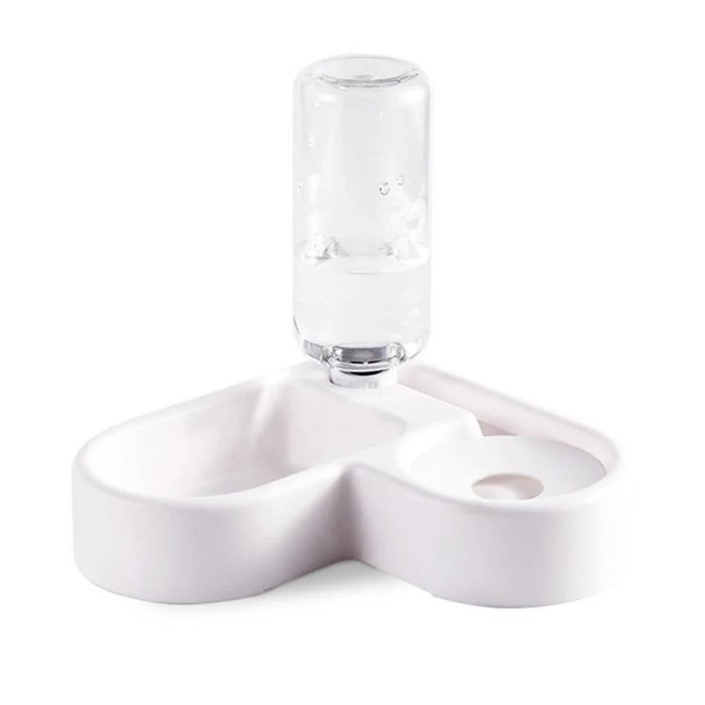Auto-Refill Pet Water Dispenser with Food Bowl (500ml)
