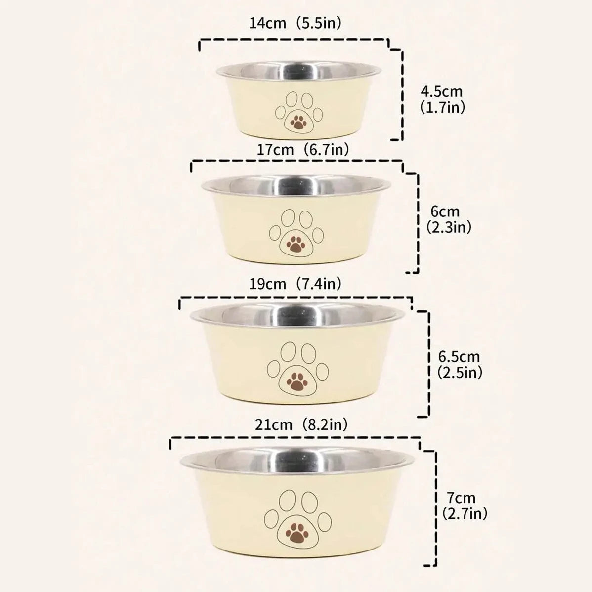 Paw Print Bowls