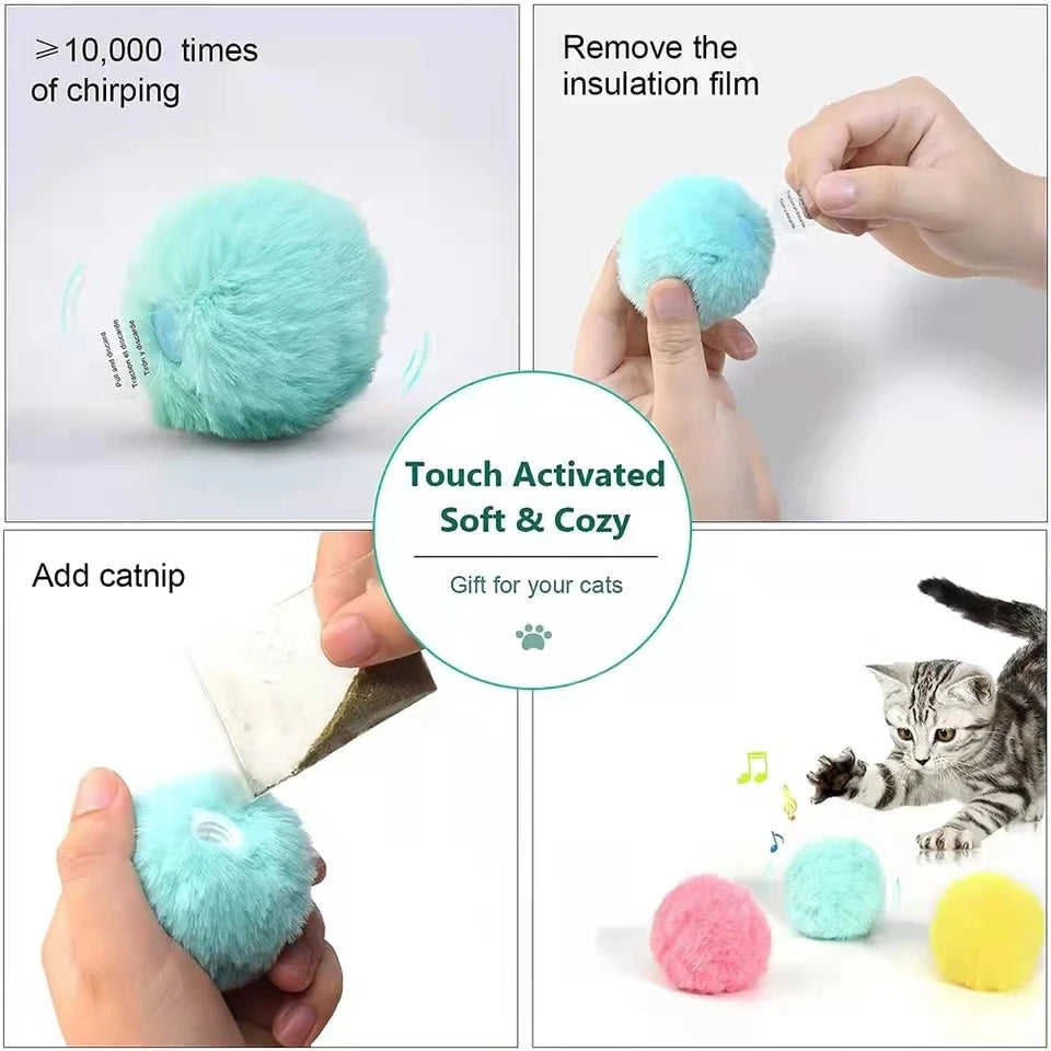 Interactive Sound Ball for Cats