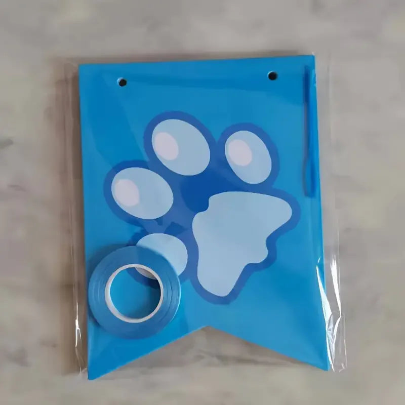 Paw Print Birthday Banner
