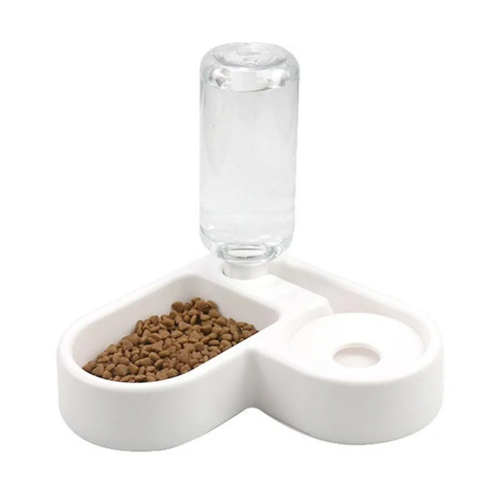 Auto-Refill Pet Water Dispenser with Food Bowl (500ml)