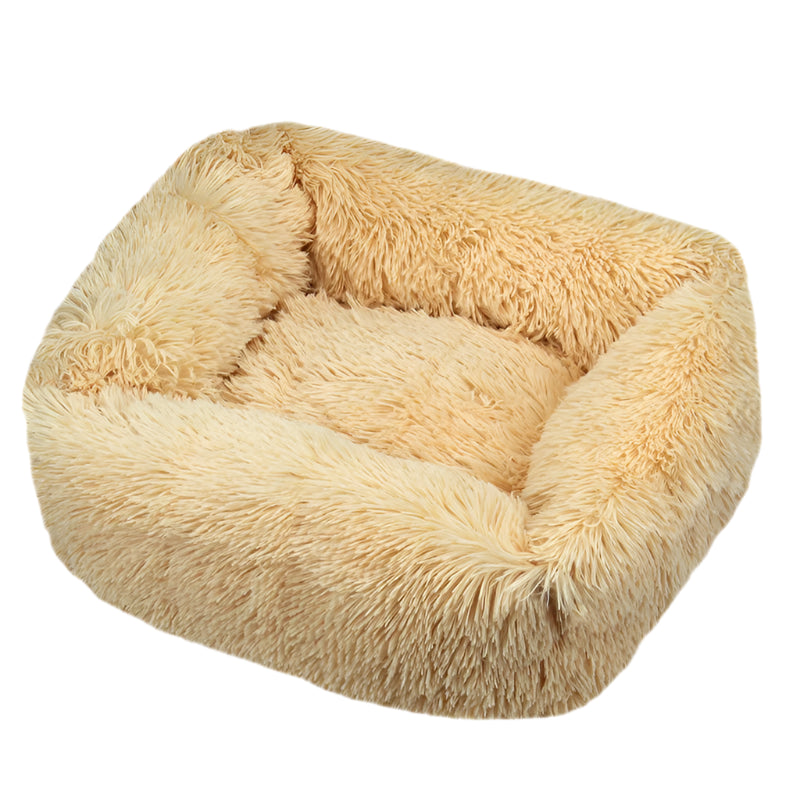 Luxurious Plush Bed - Machine Washable Pet Sofa for Dogs & Cats