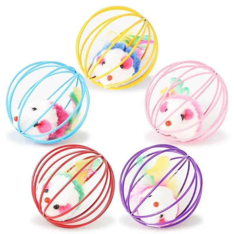 Interactive Colourful Mouse Cage Toy