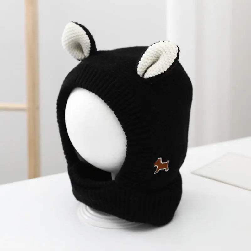 Cosy Dog Ear Protection Hat - Winter Knit Earmuffs & Anxiety Relief
