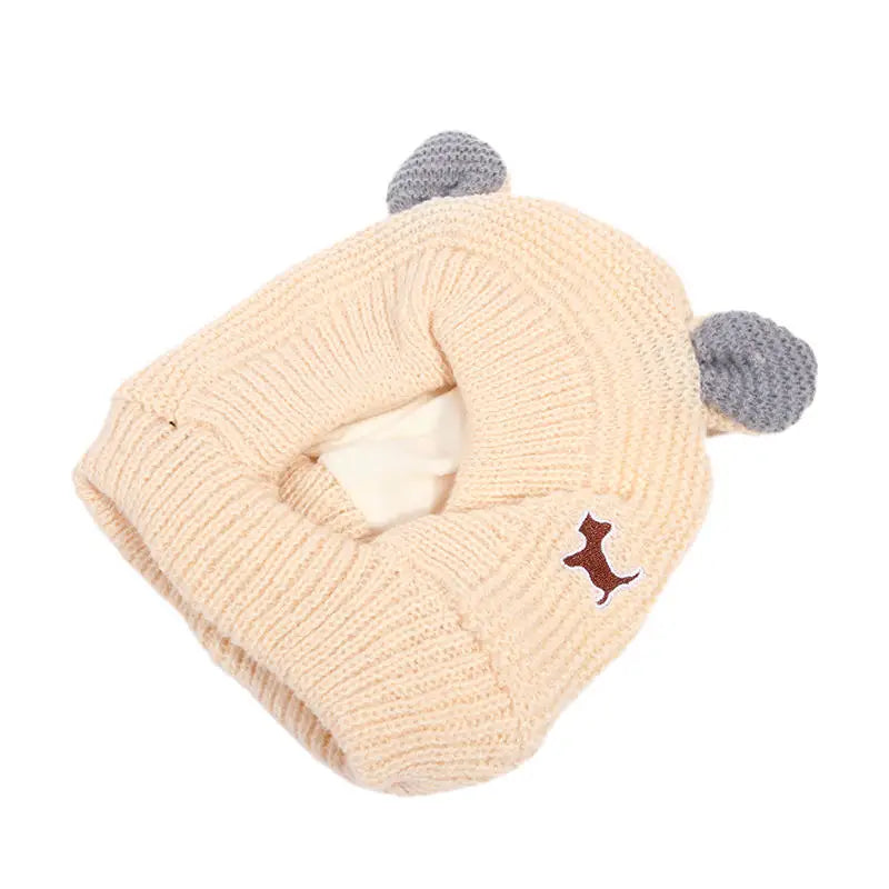 Cosy Dog Ear Protection Hat - Winter Knit Earmuffs & Anxiety Relief