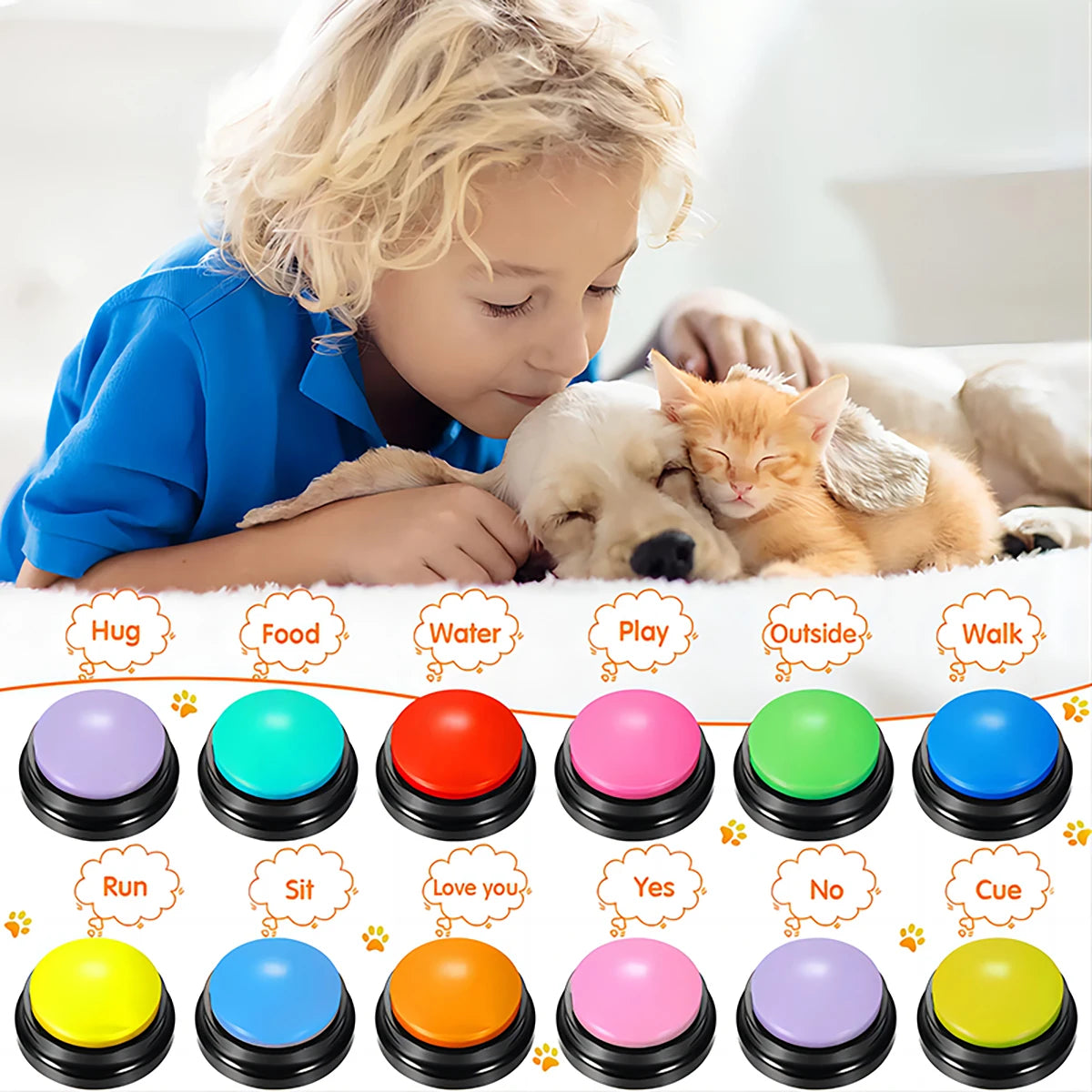 Interactive Voice Recording Pet Button: Perfect for Training & Communication