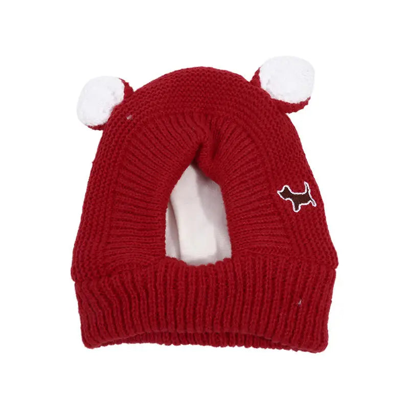Cosy Dog Ear Protection Hat - Winter Knit Earmuffs & Anxiety Relief