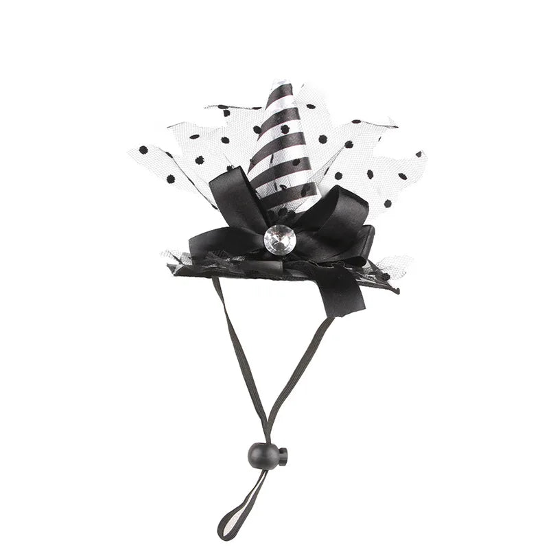 Halloween Witch Hat for Pets – Cat & Small Dog Costume Accessory
