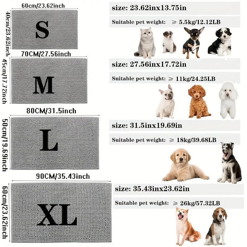 Quick-Dry Microfibre Dog Doormat