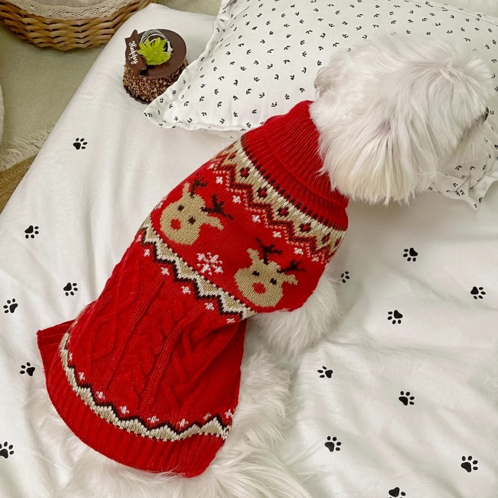 Knitted Pet Christmas Jumper