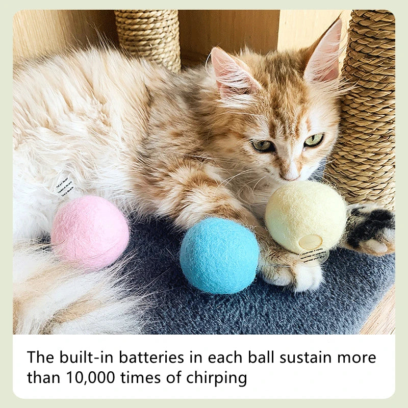 Interactive Sound Ball for Cats