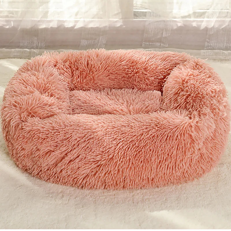 Luxurious Plush Bed - Machine Washable Pet Sofa for Dogs & Cats