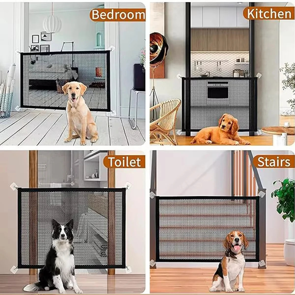 Versatile Pet Safety Mesh Barrier