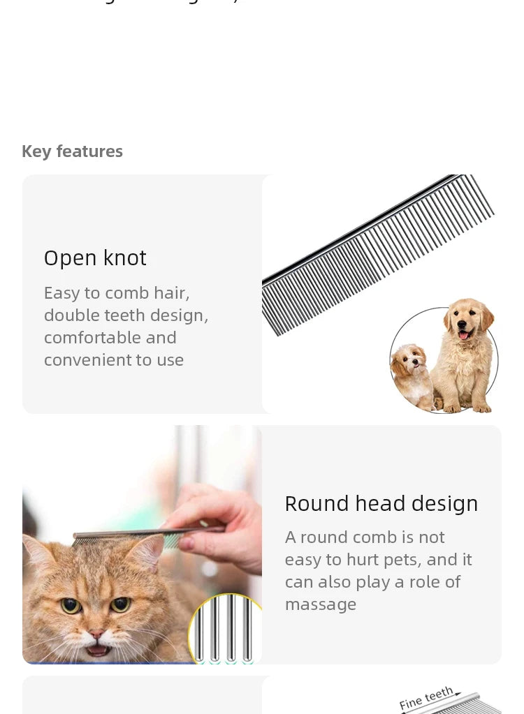 Professional Pet Grooming Comb