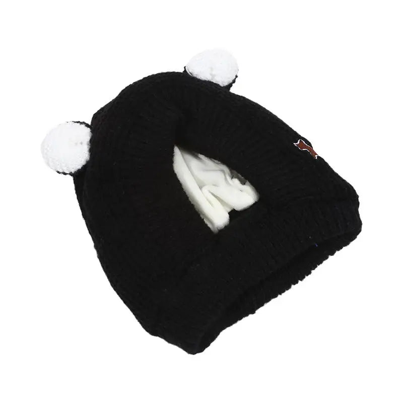 Cosy Dog Ear Protection Hat - Winter Knit Earmuffs & Anxiety Relief