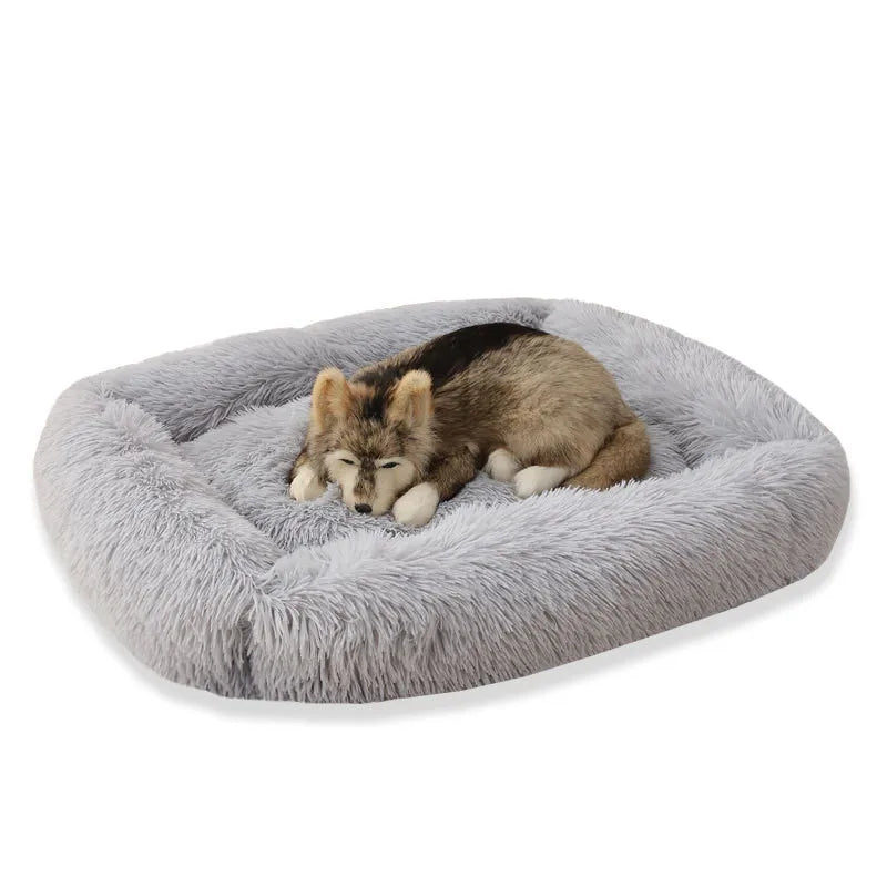 Luxurious Plush Bed - Machine Washable Pet Sofa for Dogs & Cats