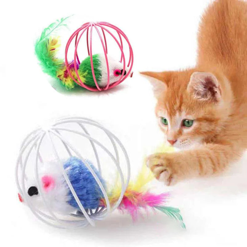 Interactive Colourful Mouse Cage Toy