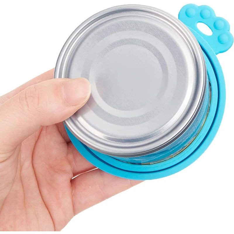 Universal Pet Food Can Covers & Spoon Set