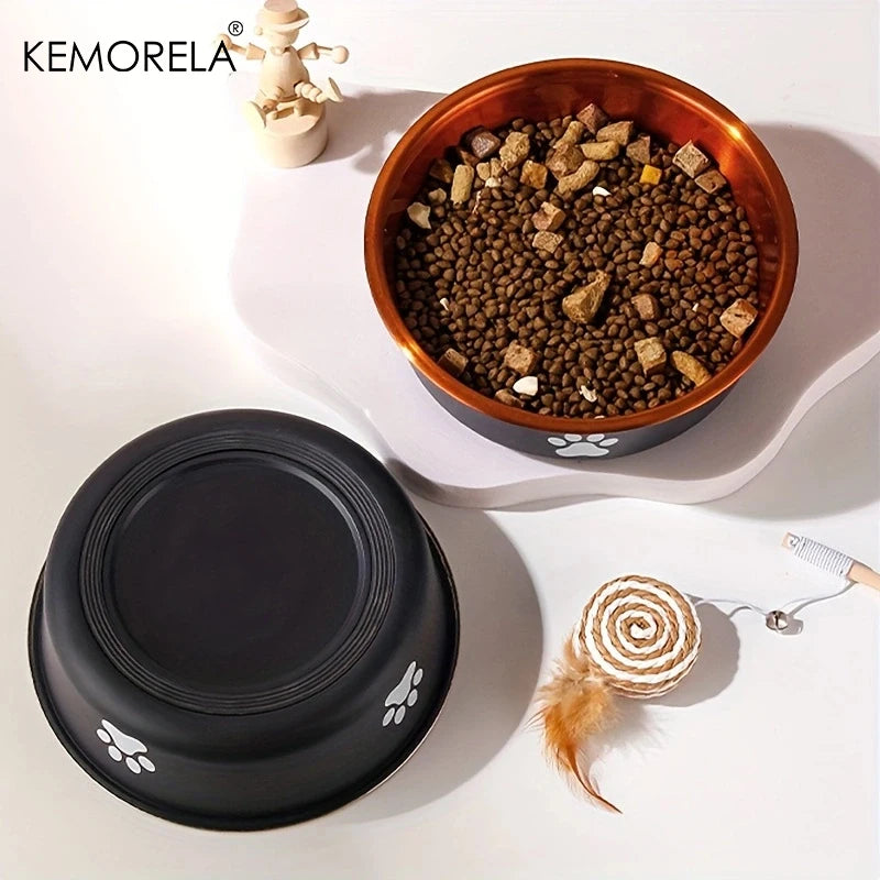 Anti-Slip Stainless Steel Pet Bowls: Comfort and Convenience for Dogs of All Sizes