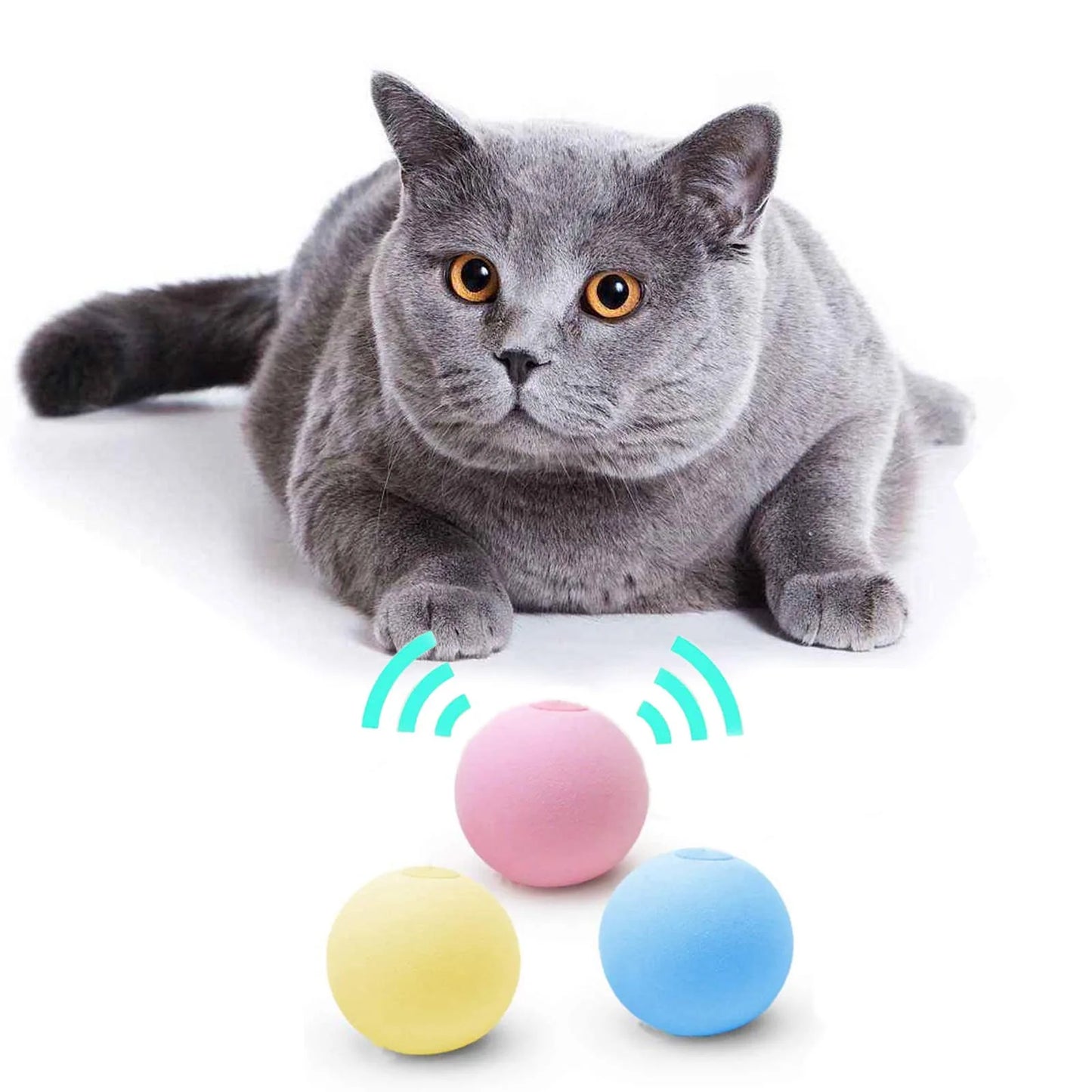 Interactive Sound Ball for Cats