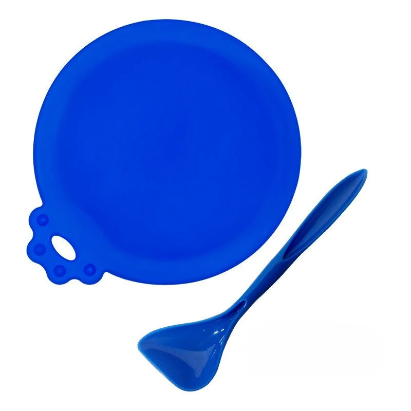 Universal Pet Food Can Covers & Spoon Set