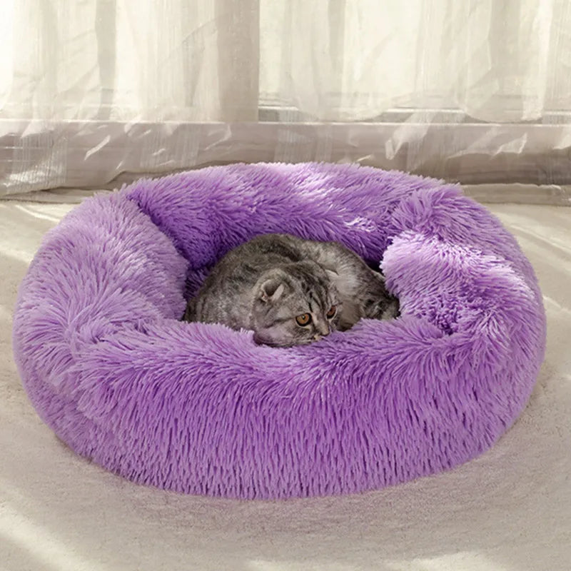 Luxurious Plush Bed - Machine Washable Pet Sofa for Dogs & Cats