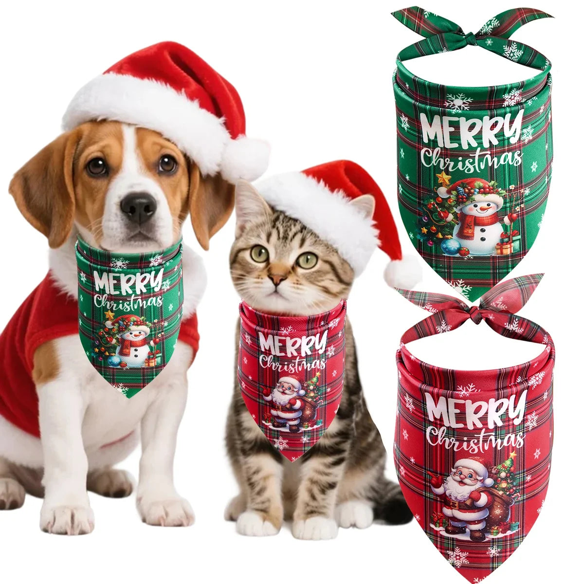 Festive Pet Bandana Collection