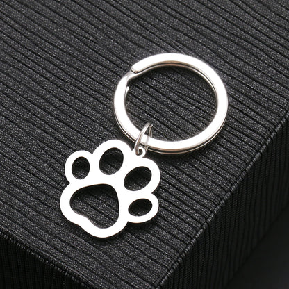 Paw Print Key Ring