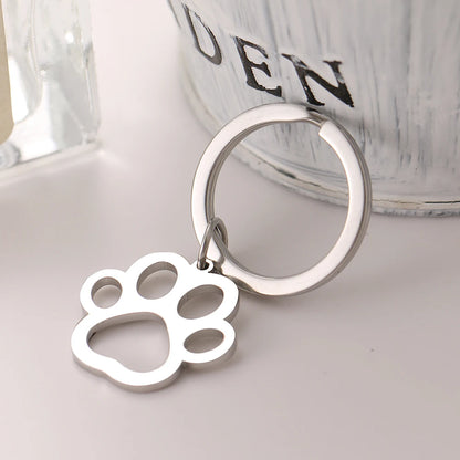 Paw Print Key Ring