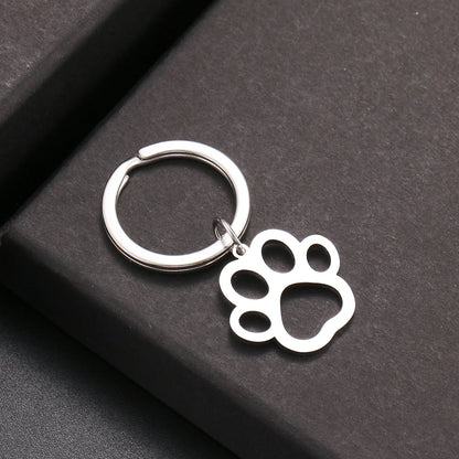Paw Print Key Ring