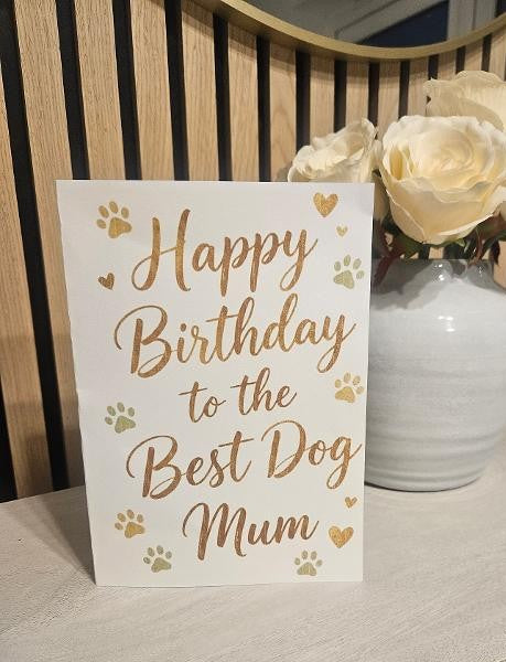 Happy Birthday Card - Best Dog Mum