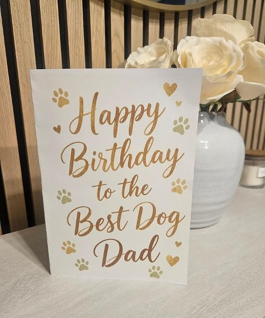 Happy Birthday Card - Best Dog Dad
