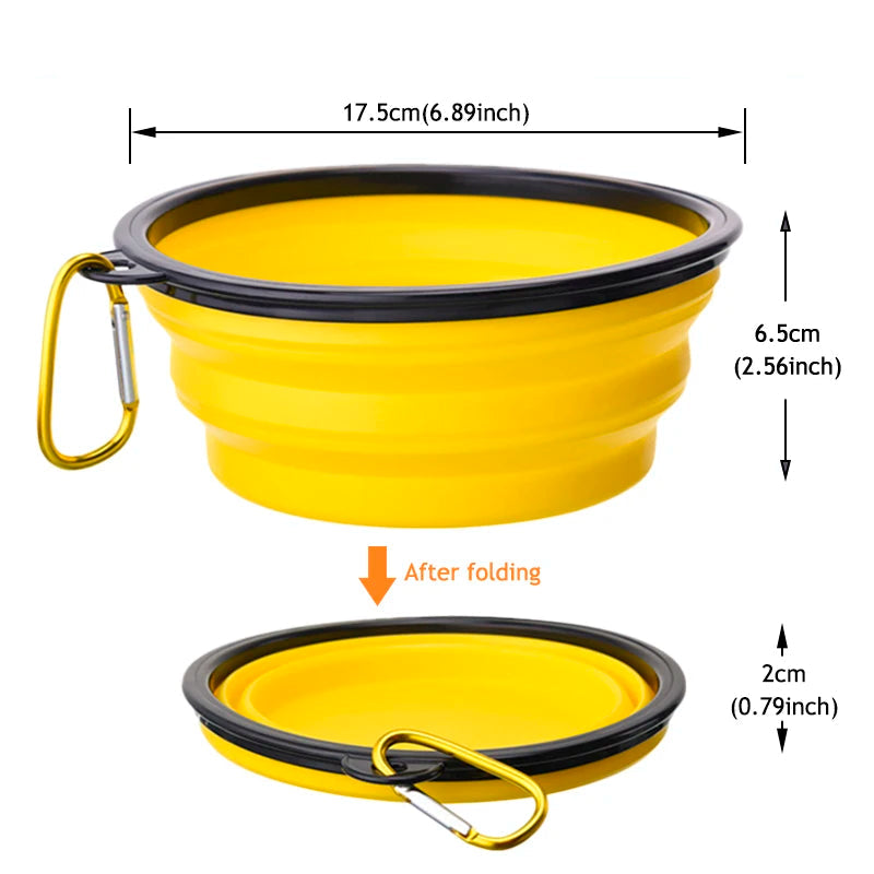 Collapsible Silicone Pet Bowl - 1000ml