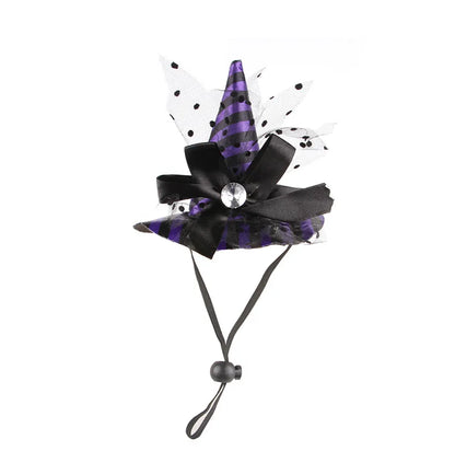Halloween Witch Hat for Pets – Cat & Small Dog Costume Accessory