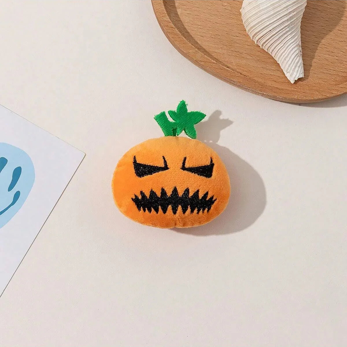 Halloween Pumpkin Plush Dog Toy