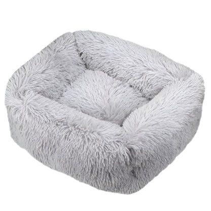 Luxurious Plush Bed - Machine Washable Pet Sofa for Dogs & Cats