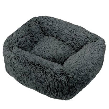 Luxurious Plush Bed - Machine Washable Pet Sofa for Dogs & Cats
